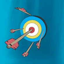 Šípy vo farebnom terči Šípy vo farebnom terči