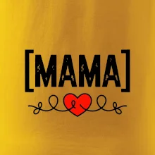 Nápis mama a srdce