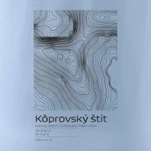 Kôprovský štít - vrstevnice v obdĺžniku