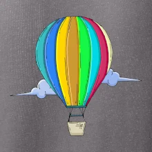 Teplovzdušný balón v oblakoch