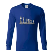 Šachové figúrky v rade - kreslené