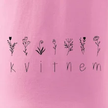 Kvitnem - Nápis s kvetinami