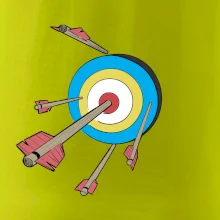 Šípy vo farebnom terči