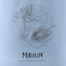 Mikulov - vrstevnice v kruhu