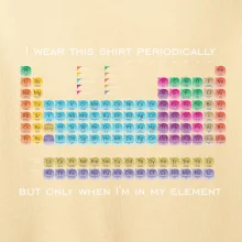 I wear this shirt periodically but only when I'm in my element