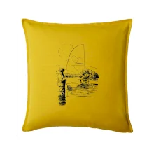 Kreslený rybár s podberákom