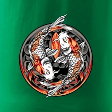 Yin & Yang Koi kapor - oranžový