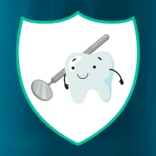 Zúbok na prsníku - zrkadlo