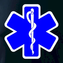 Rescue - Hviezda na prsníku + nápis na chrbte