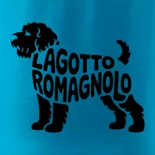 Lagotto romagnolo nápis v tele