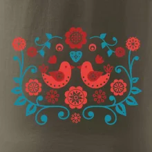 folklór - dva červené vtáčiky