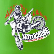 Motocross extreme sport fire
