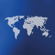 Mapa sveta odtlačok