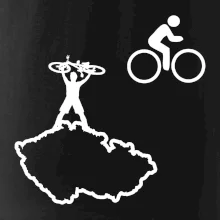 Mapa ČR + kolo na prsu