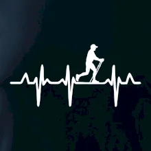 EKG nordic walking muž