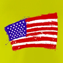 Americká vlajka ohnutá