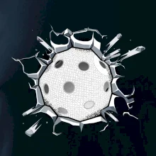 Florbal lopta v triku