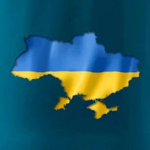 Ukrajina vlajka mapa Ukrajina vlajka mapa