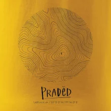 Praděd - vrstevnice v kruhu