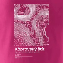 Kôprovský štít - vrstevnice v obdĺžniku