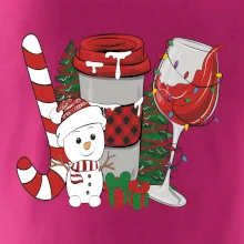 Vianoce, víno a snehuliak