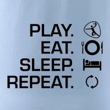 Play Eat Sleep Repeat hádzaná Play Eat Sleep Repeat hádzaná