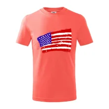 Americká vlajka ohnutá