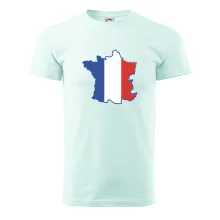 Francúzska vlajka mapa obrys