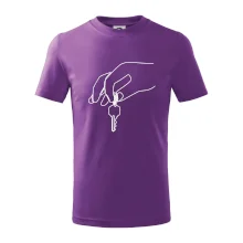 Kľúče a ruka jedným ťahom