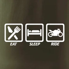 Eat sleep ride - cesta