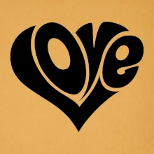 Love nápis jednoduchý