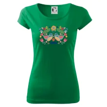 Folklór - dva farebné vtáčiky