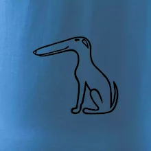 Barzoj obrys čierny