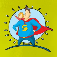 Táta superman - dievča Táta superman - dievča