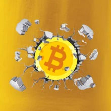 Bitcoin v tričku Bitcoin v tričku