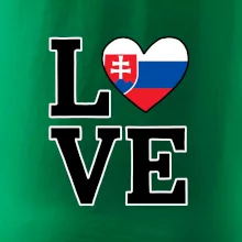 Love Slovenská vlajka
