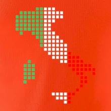 Taliansko obrys vlajka