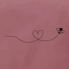 Dráha letu včely - srdce