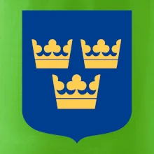 Švédsky znak tri korunky na prsník