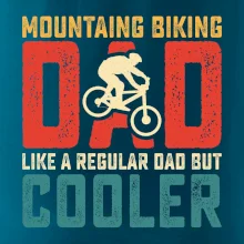 Mountain biking dad like a regular dad