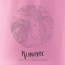 Klínovec - vrstevnice v kruhu