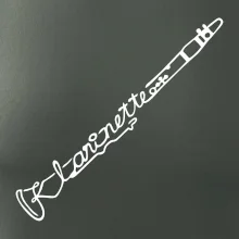 Klarinet nápis Klarinet nápis