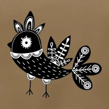 Vtáčik čiernobiely folklór