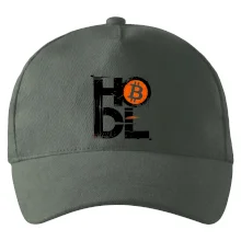 Hodl velký nápis a logo BTC