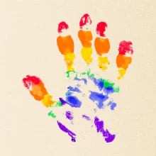 LGBT hand print