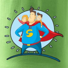 Táta superman - dievča a chlapec
