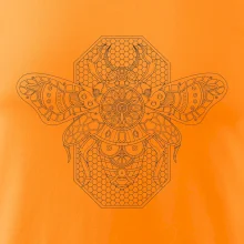 Steampunk včela čiernobiela