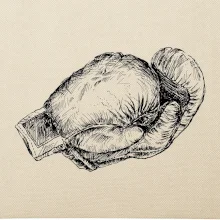 Rukavice kreslené na šírku