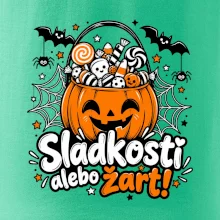 Sladkosť alebo žart tekvicový košík