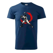 Baseballový pálkař japonská tušová malba